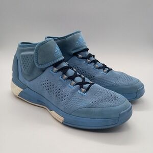 Adidas Crazylight Boost Primeknit Light Blue Basketball Shoes Mens Size 14